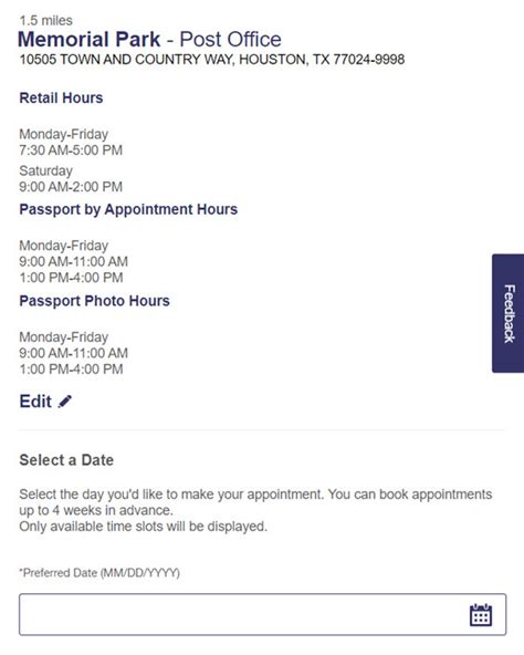 passport appointment calendar|us postal service appointment for passport.